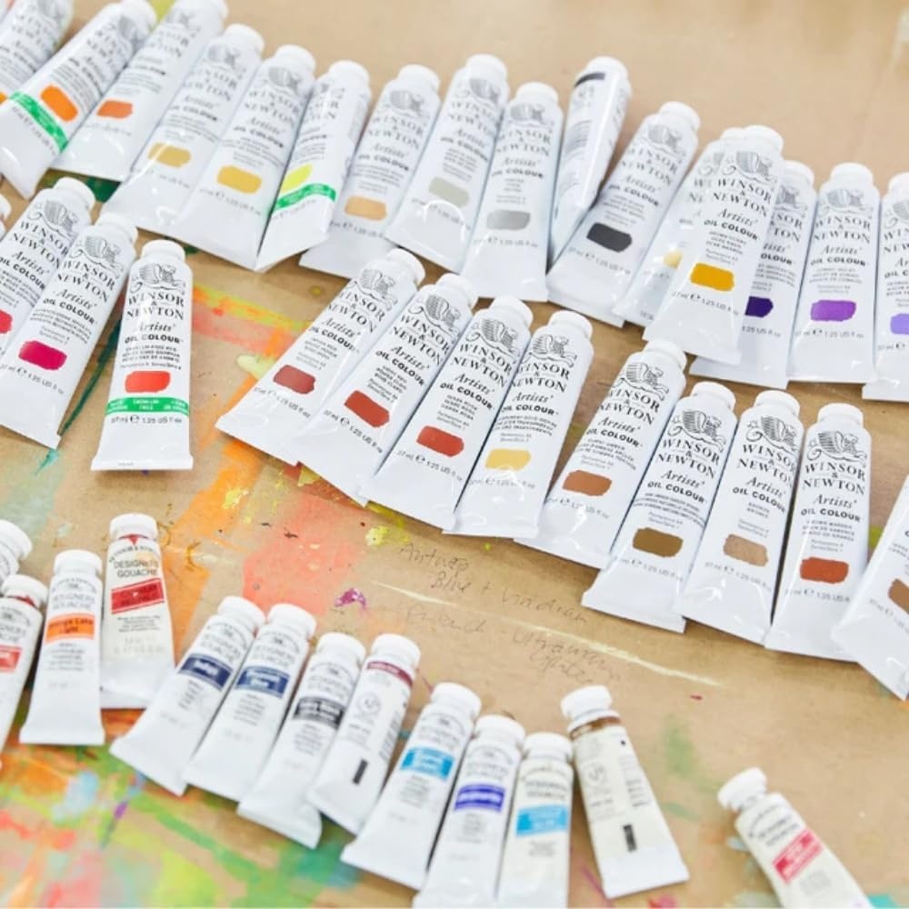 image:imageWinsor amp Newton Artists Oil Paint 37ml Tube Burnt SiennaCadmiumfree Yellow