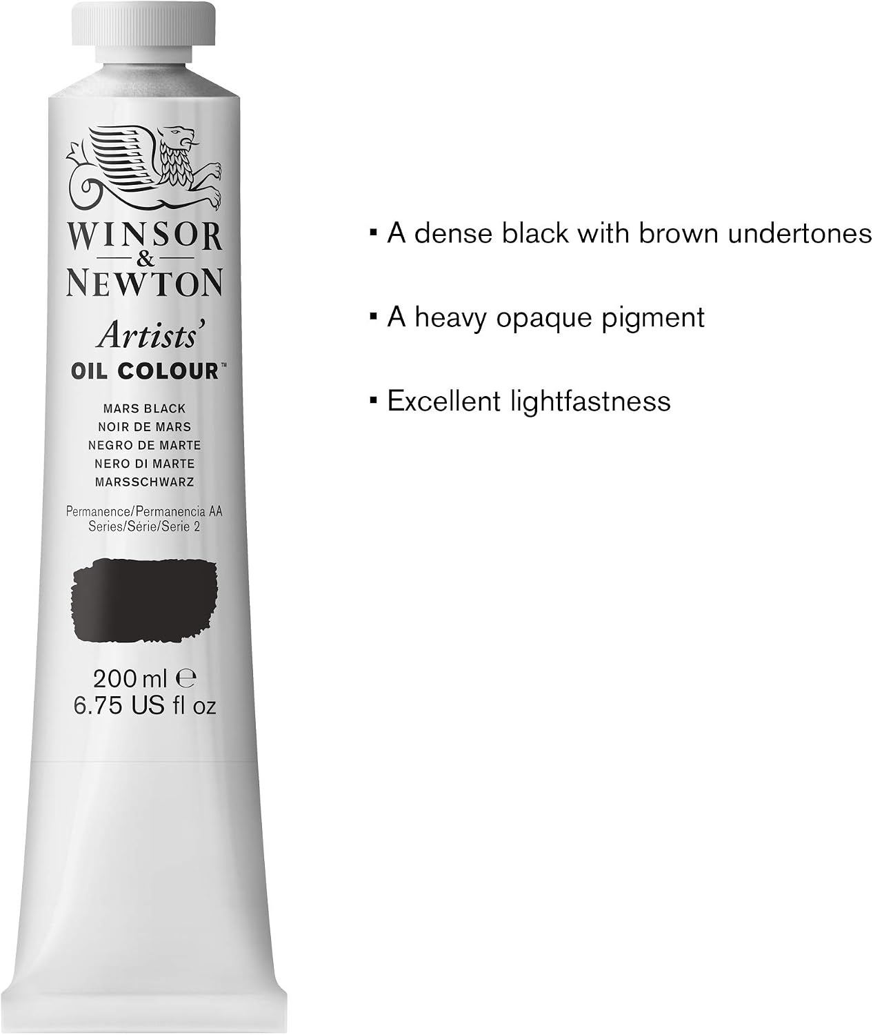 image:imageWinsor amp Newton Artists Oil Paint 37ml Tube Burnt SiennaMars Black