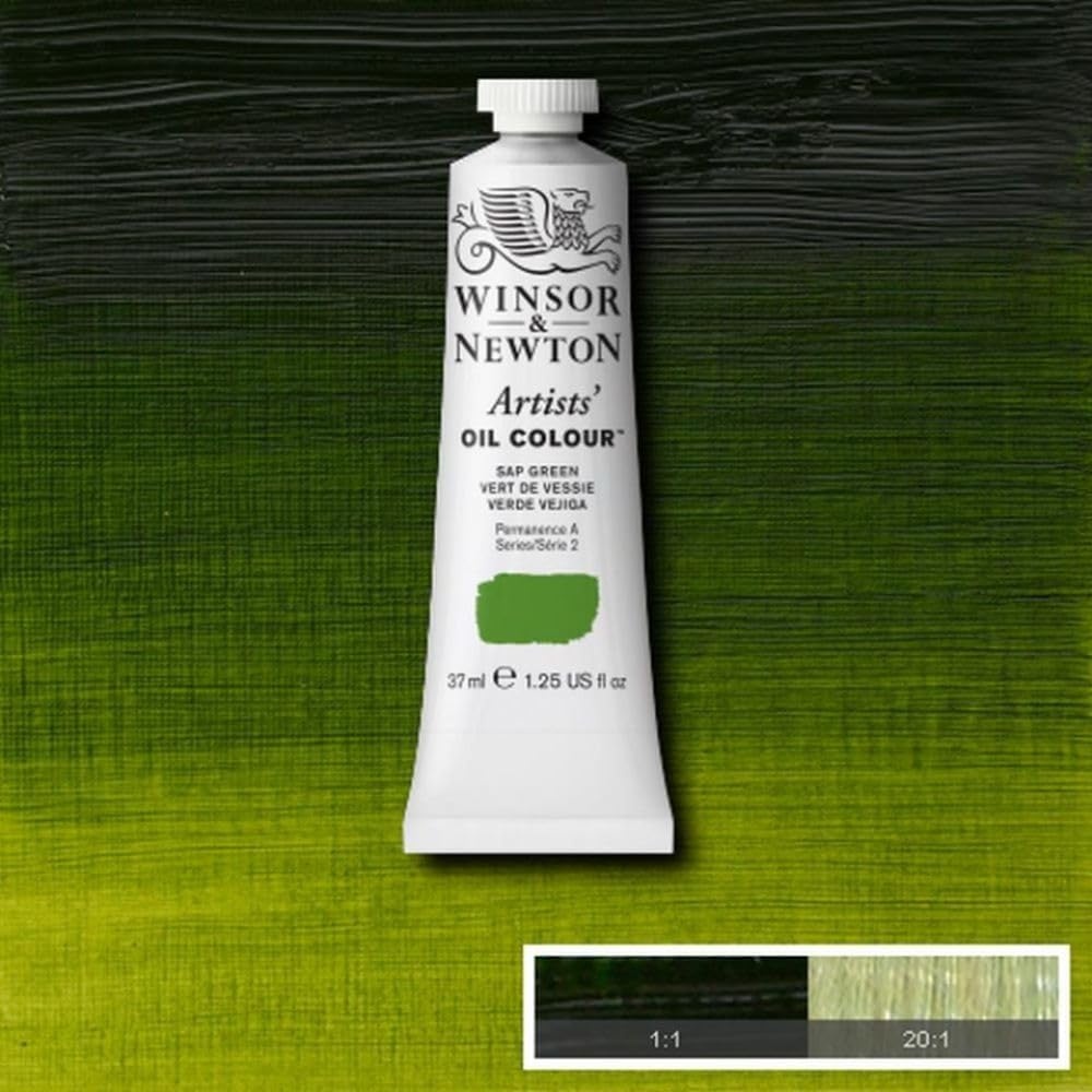 image:imageWinsor amp Newton Artists Oil Paint 37ml Tube Burnt SiennaSap Green