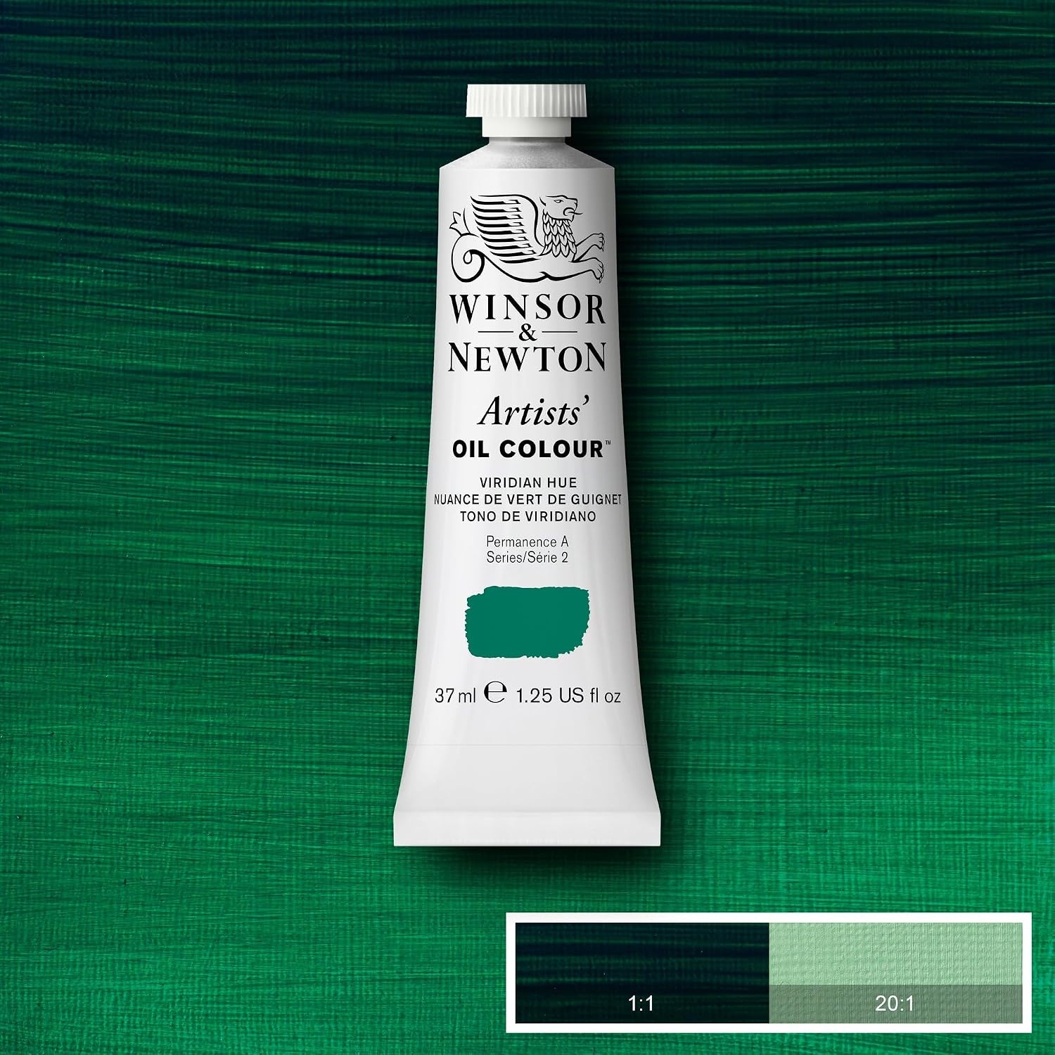 image:imageWinsor amp Newton Artists Oil Paint 37ml Tube Burnt SiennaViridian Hue
