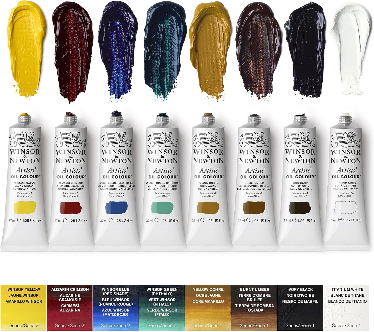 image:imageWinsor amp Newton Artists Oil Paint 37ml Tube Burnt SiennaWooden Briefcase