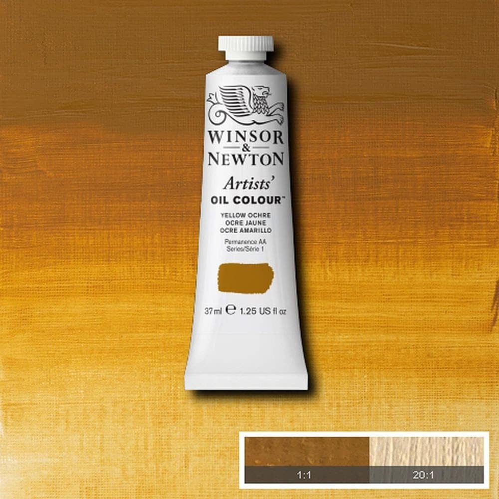 image:imageWinsor amp Newton Artists Oil Paint 37ml Tube Burnt SiennaYellow Ochre