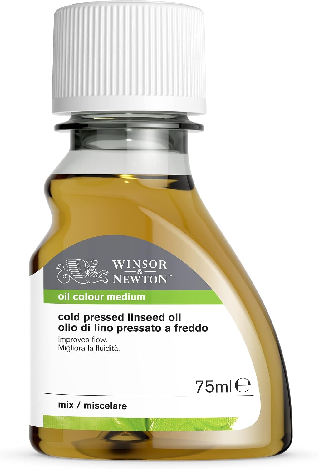 image:imageWinsor amp Newton Cold Pressed Linseed Oil 250ml 84oz BottleCold Pressed Linseed Oil
