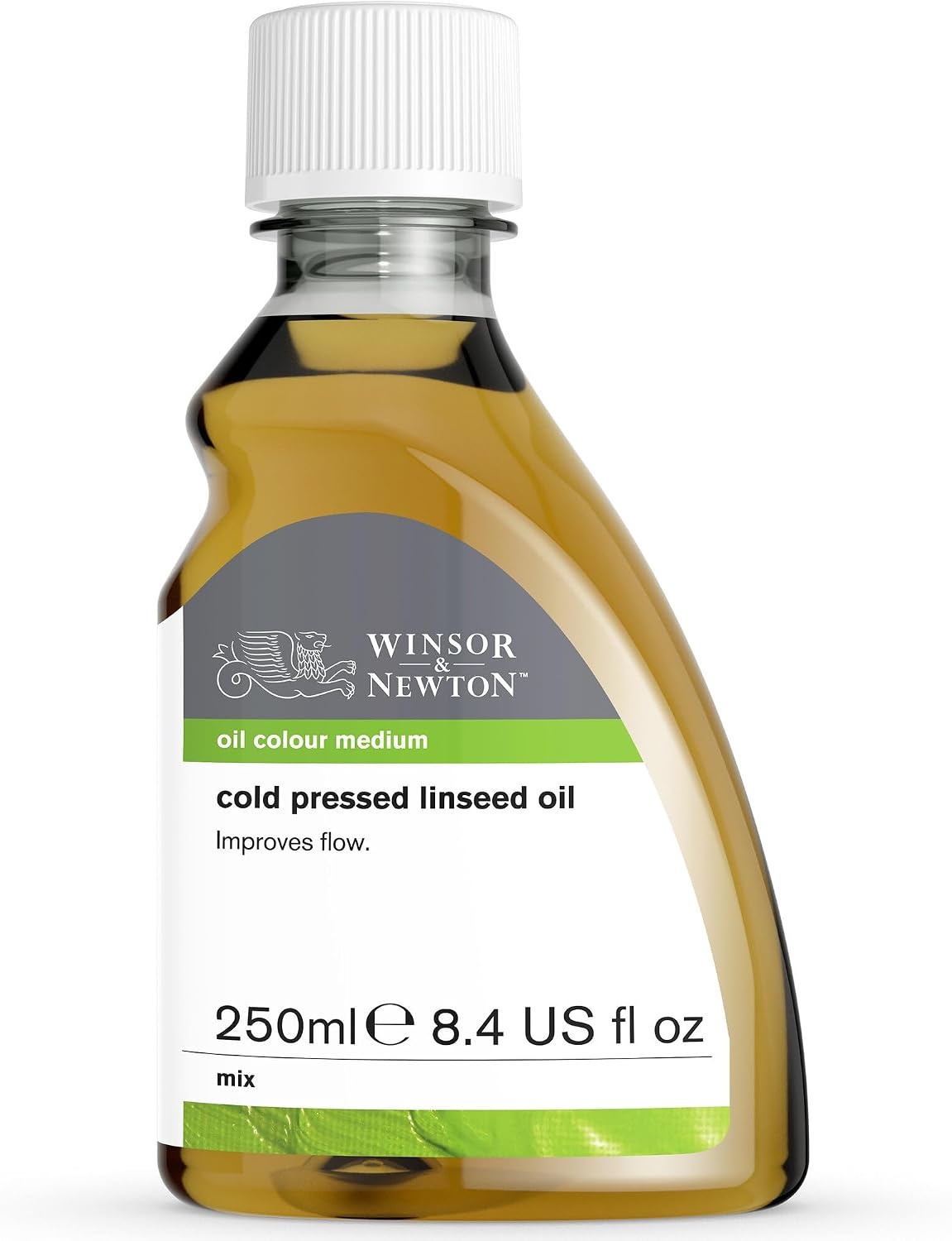image:imageWinsor amp Newton Cold Pressed Linseed Oil 250ml 84oz BottleCold Pressed Linseed Oil