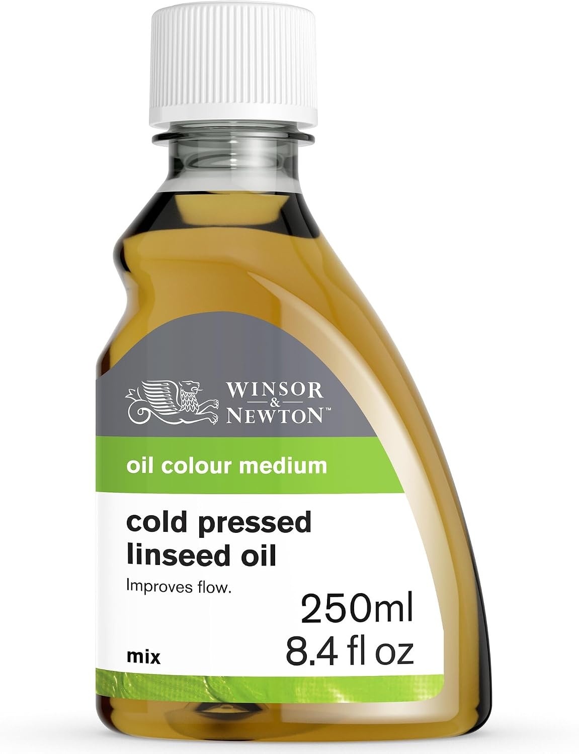 image:imageWinsor amp Newton Cold Pressed Linseed Oil 250ml 84oz BottleCold Pressed Linseed Oil