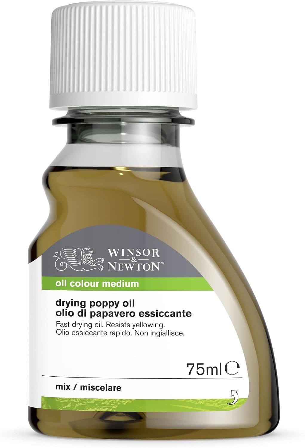image:imageWinsor amp Newton Cold Pressed Linseed Oil 250ml 84oz BottleDrying Poppy Oil