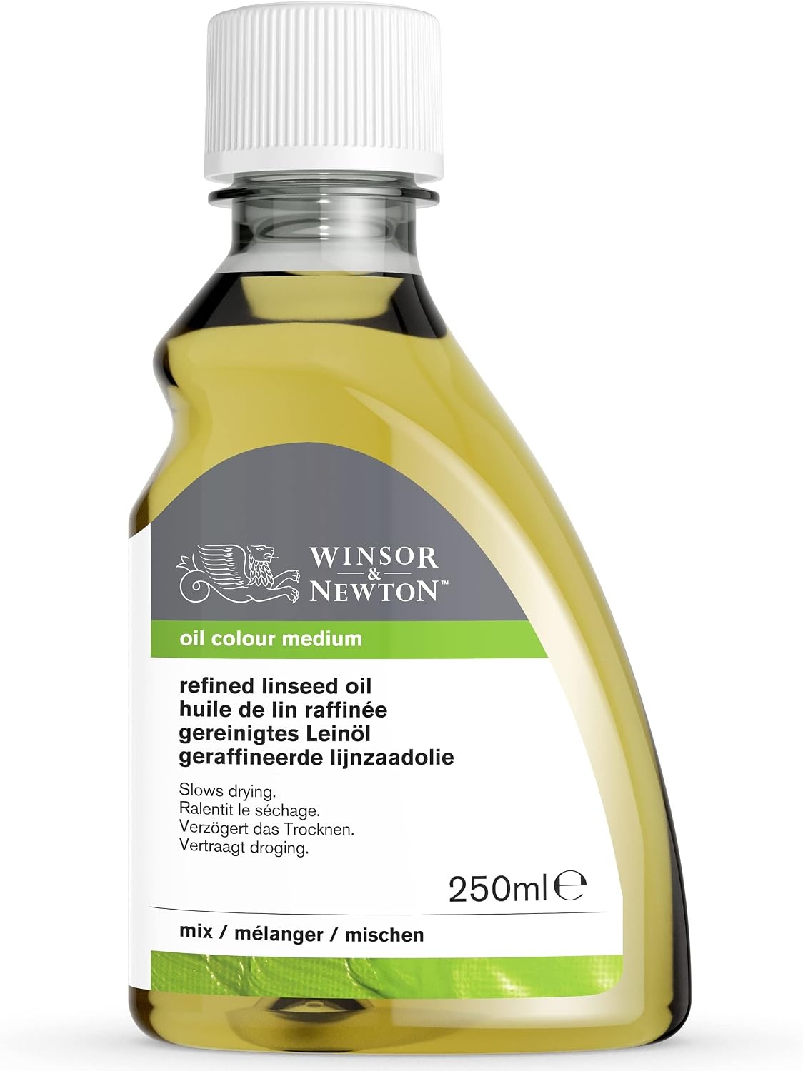 image:imageWinsor amp Newton Cold Pressed Linseed Oil 250ml 84oz BottleRefined Linseed Oil