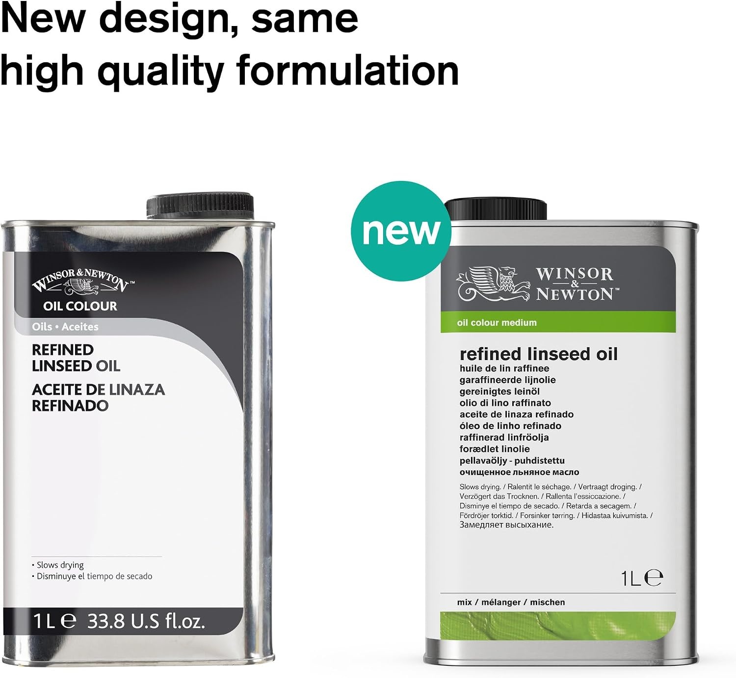 image:imageWinsor amp Newton Cold Pressed Linseed Oil 250ml 84oz BottleRefined Linseed Oil
