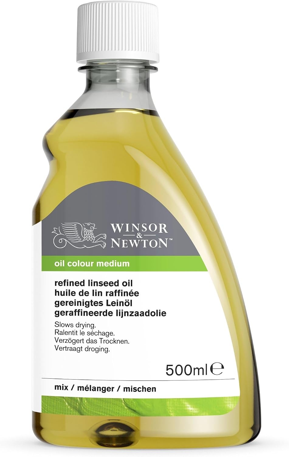 image:imageWinsor amp Newton Cold Pressed Linseed Oil 250ml 84oz BottleRefined Linseed Oil