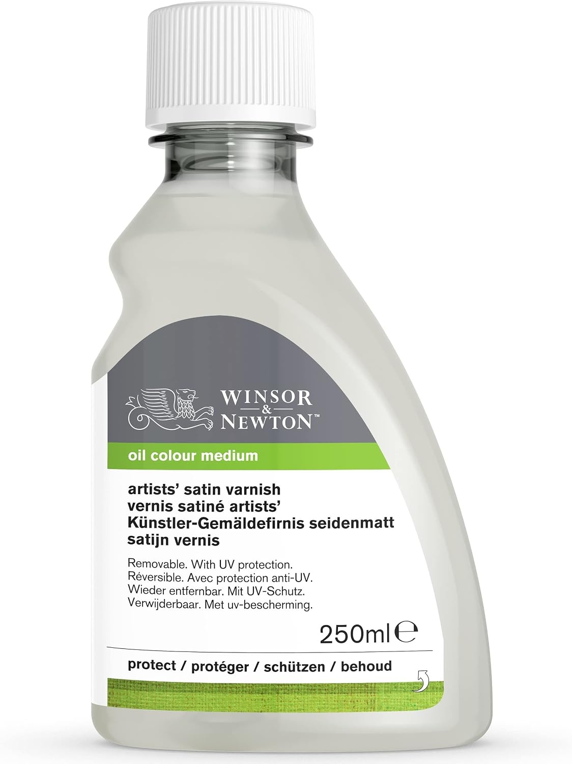image:imageWinsor amp Newton Professional Artists Gloss Varnish 250ml BottleSatin Varnish