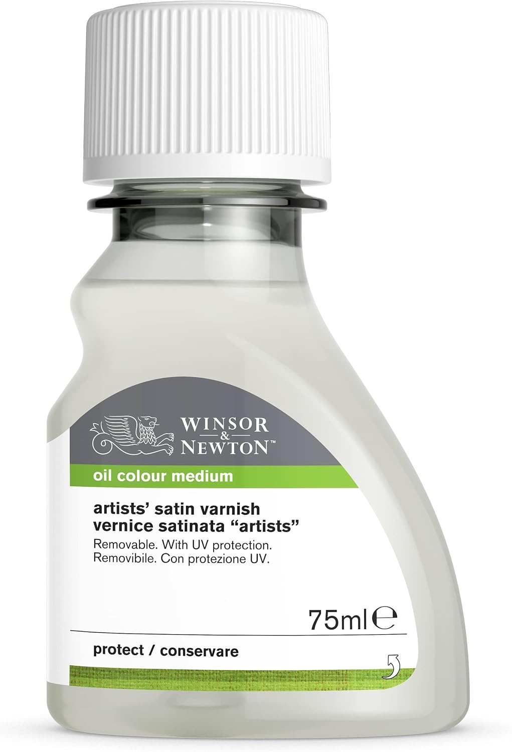 image:imageWinsor amp Newton Professional Artists Gloss Varnish 250ml BottleSatin Varnish