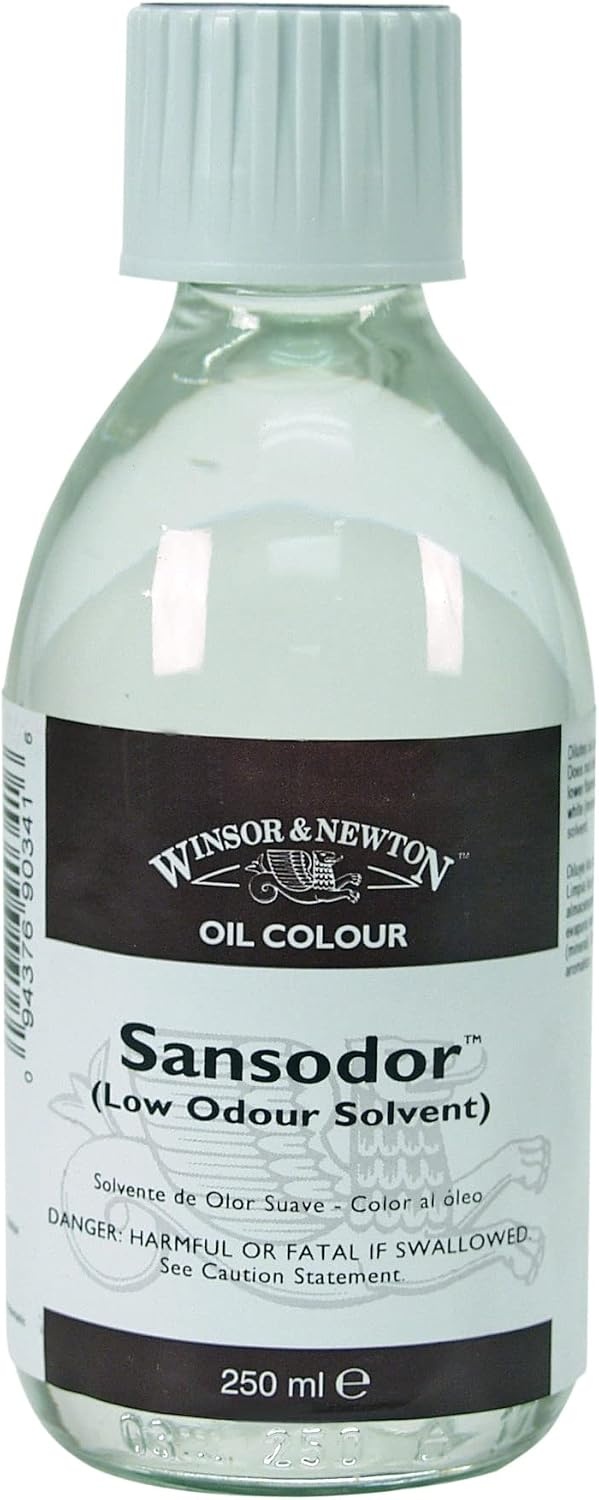 image:imageWinsor amp Newton Sansodor Low Odor Solvent 250ml 84oz BottleSansodor Low Odor Solvent