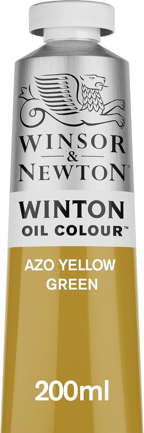 image:imageWinsor amp Newton Winton Oil Color 200ml Tube Titanium WhiteAzo Yellow Green