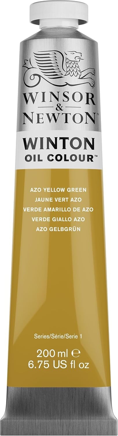 image:imageWinsor amp Newton Winton Oil Color 200ml Tube Titanium WhiteAzo Yellow Green