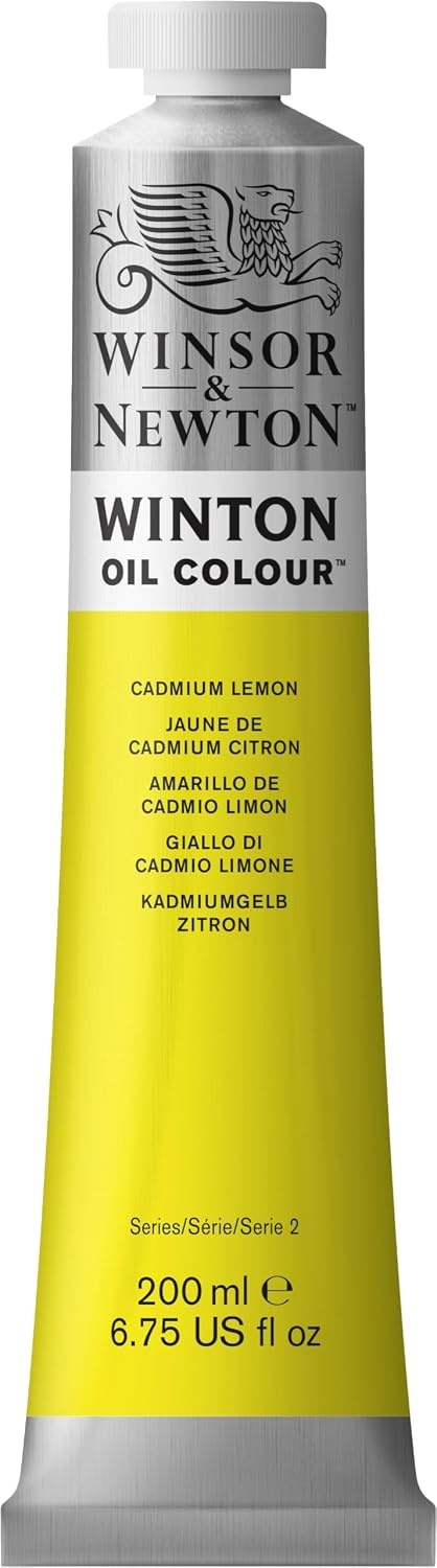 image:imageWinsor amp Newton Winton Oil Color 200ml Tube Titanium WhiteCadmium Lemon
