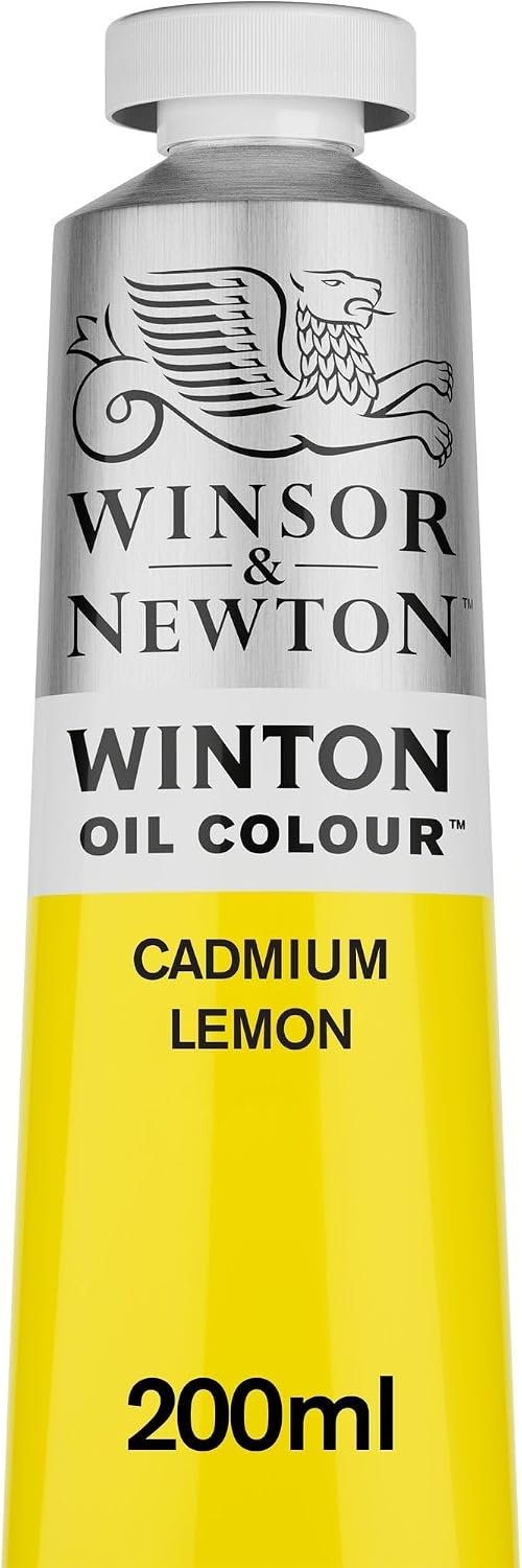 image:imageWinsor amp Newton Winton Oil Color 200ml Tube Titanium WhiteCadmium Lemon
