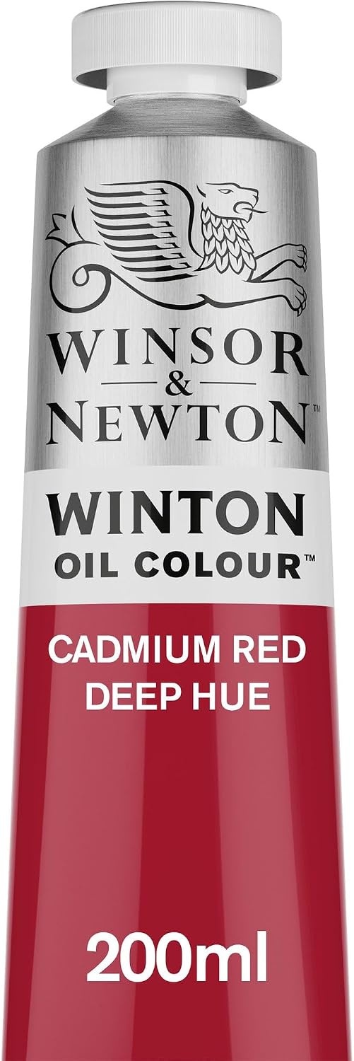 image:imageWinsor amp Newton Winton Oil Color 200ml Tube Titanium WhiteCadmium Red Deep Hue
