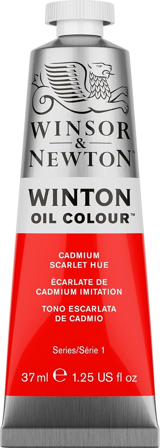 image:imageWinsor amp Newton Winton Oil Color 200ml Tube Titanium WhiteCadmium Scarlet Hue