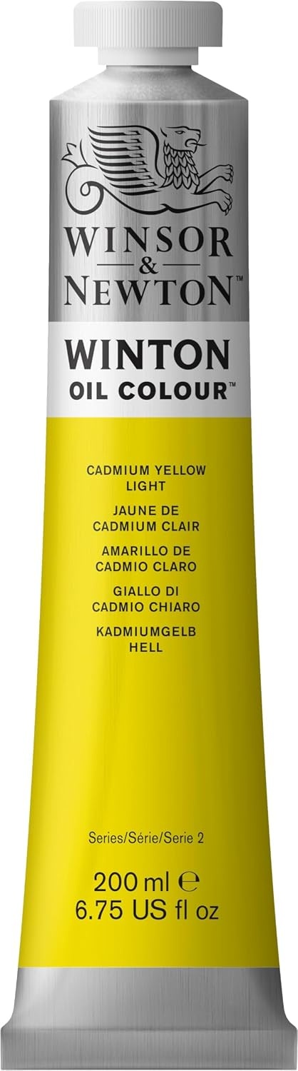 image:imageWinsor amp Newton Winton Oil Color 200ml Tube Titanium WhiteCadmium Yellow Light