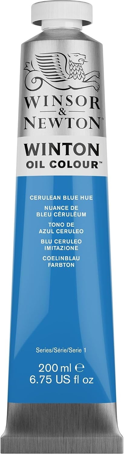 image:imageWinsor amp Newton Winton Oil Color 200ml Tube Titanium WhiteCerulean Blue Hue
