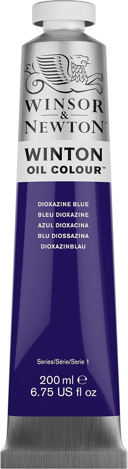 image:imageWinsor amp Newton Winton Oil Color 200ml Tube Titanium WhiteDioxazine Blue