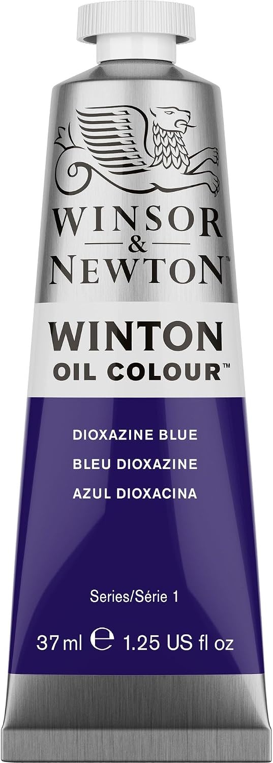 image:imageWinsor amp Newton Winton Oil Color 200ml Tube Titanium WhiteDioxazine Blue