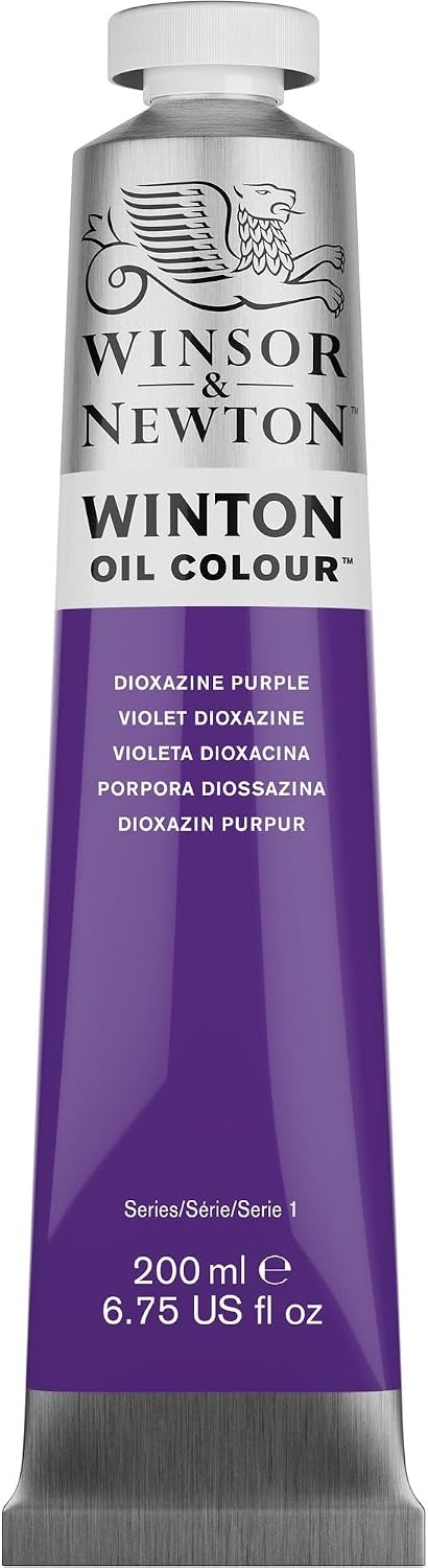 image:imageWinsor amp Newton Winton Oil Color 200ml Tube Titanium WhiteDioxazine Purple