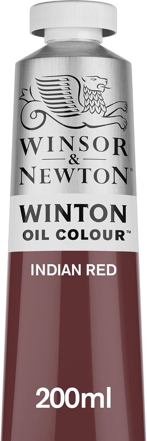 image:imageWinsor amp Newton Winton Oil Color 200ml Tube Titanium WhiteIndian Red
