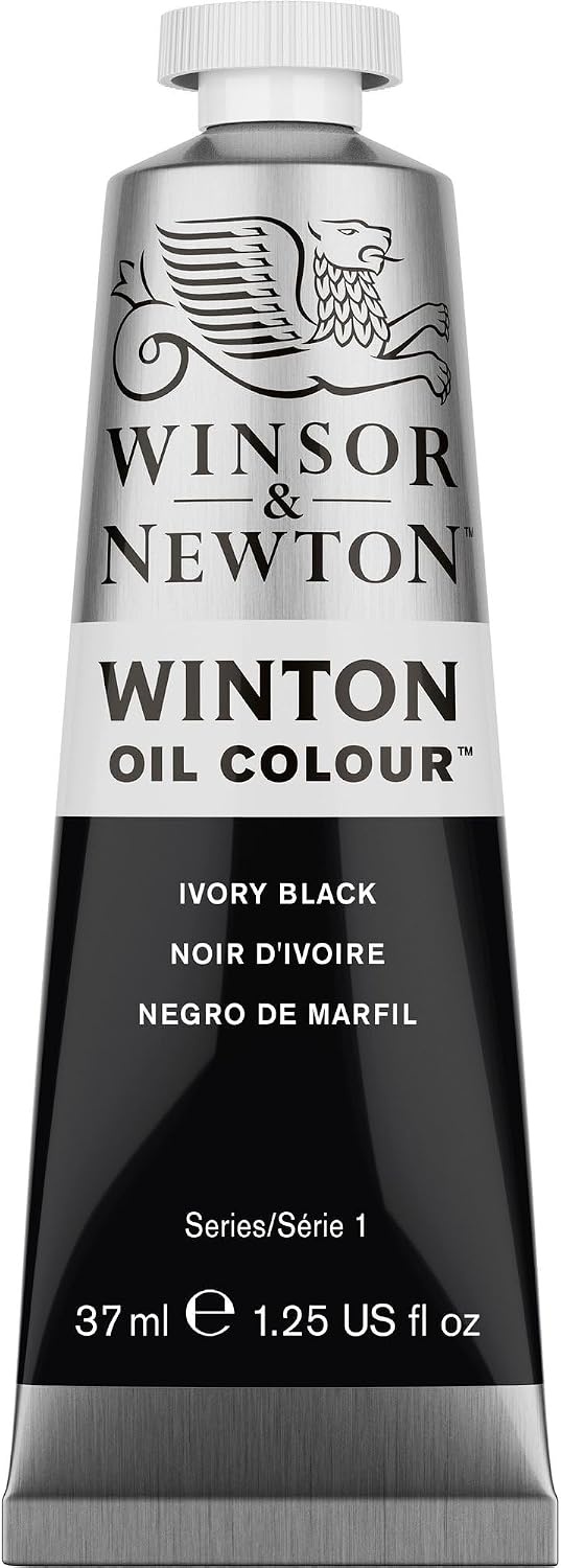 image:imageWinsor amp Newton Winton Oil Color 200ml Tube Titanium WhiteIvory Black