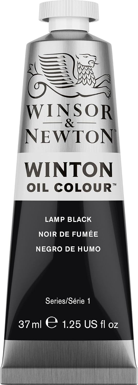 image:imageWinsor amp Newton Winton Oil Color 200ml Tube Titanium WhiteLamp Black
