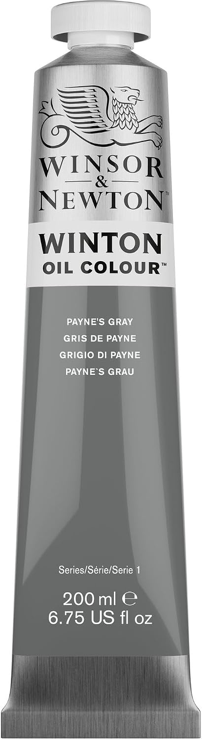 image:imageWinsor amp Newton Winton Oil Color 200ml Tube Titanium WhitePaynes Gray