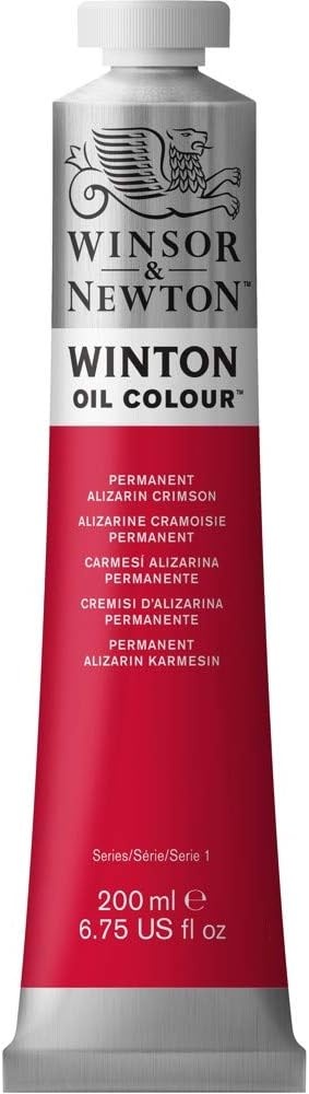 image:imageWinsor amp Newton Winton Oil Color 200ml Tube Titanium WhitePermanent Alizarin Crimson