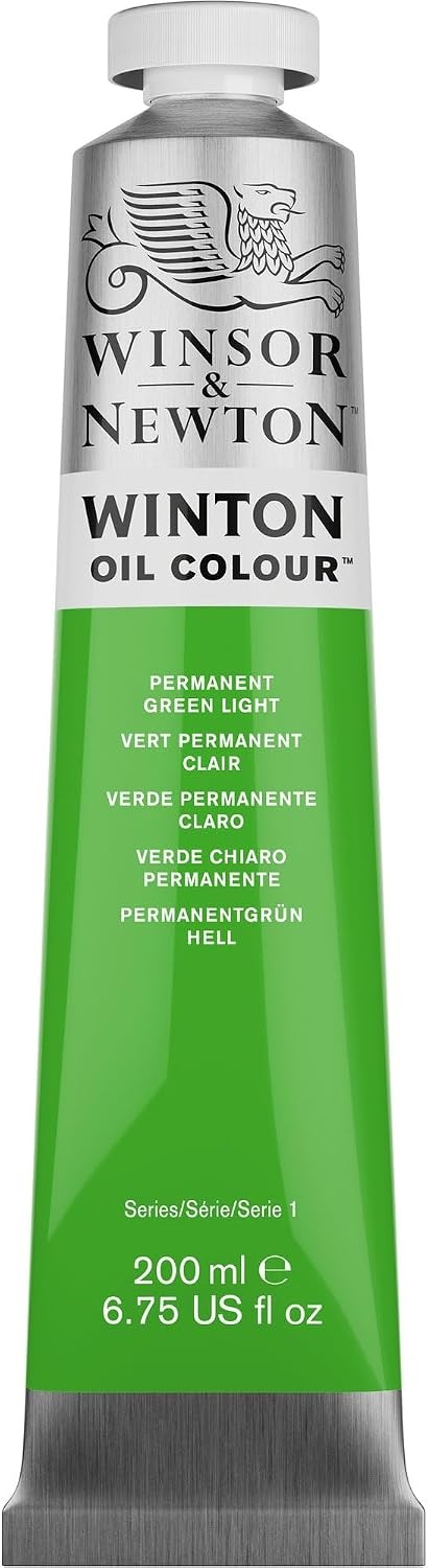image:imageWinsor amp Newton Winton Oil Color 200ml Tube Titanium WhitePermanent Green Light