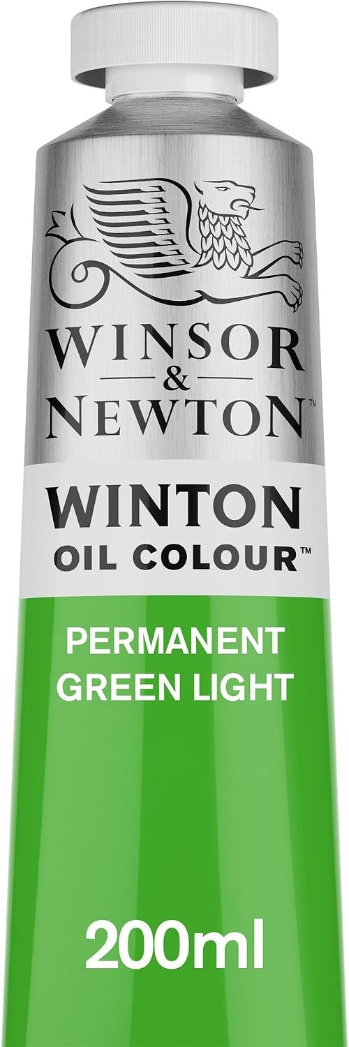 image:imageWinsor amp Newton Winton Oil Color 200ml Tube Titanium WhitePermanent Green Light
