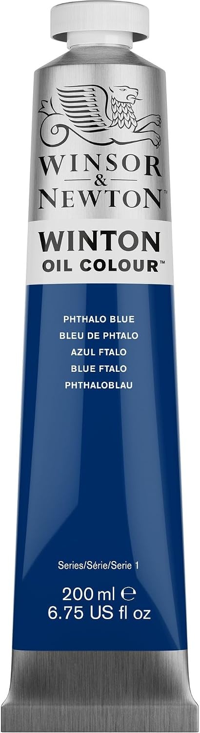 image:imageWinsor amp Newton Winton Oil Color 200ml Tube Titanium WhitePhthalo Blue