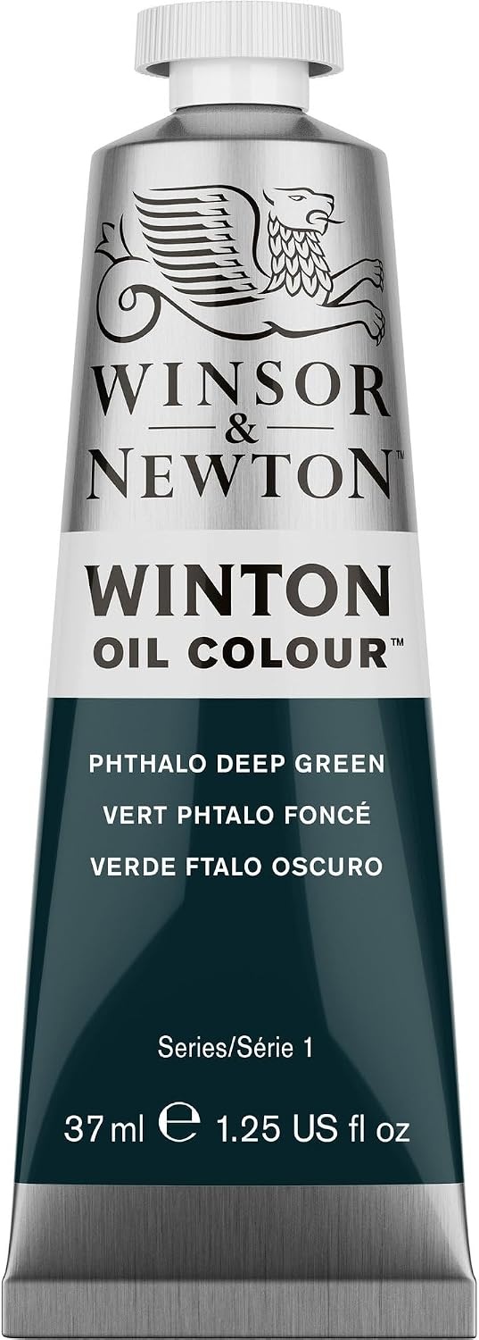 image:imageWinsor amp Newton Winton Oil Color 200ml Tube Titanium WhitePhthalo Deep Green