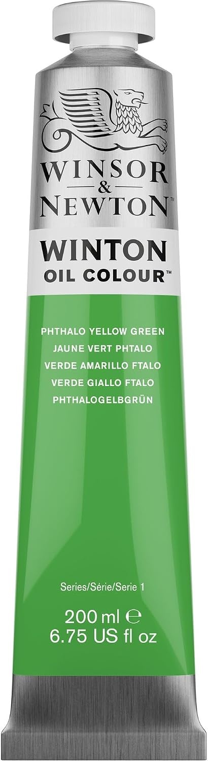 image:imageWinsor amp Newton Winton Oil Color 200ml Tube Titanium WhitePhthalo Yellow Green