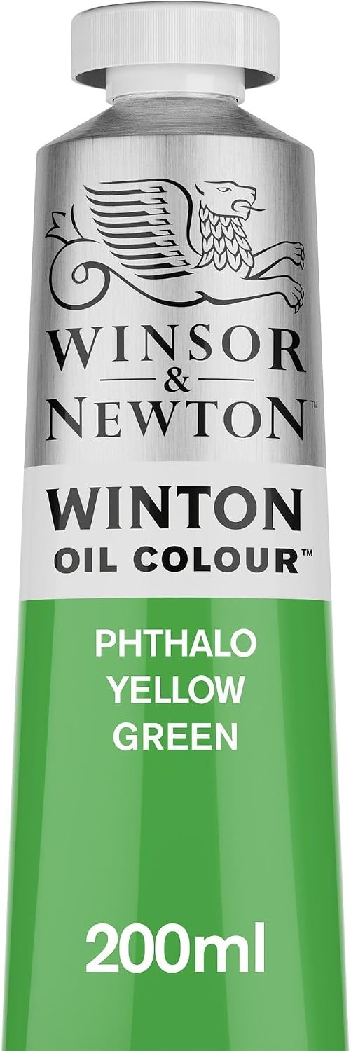 image:imageWinsor amp Newton Winton Oil Color 200ml Tube Titanium WhitePhthalo Yellow Green