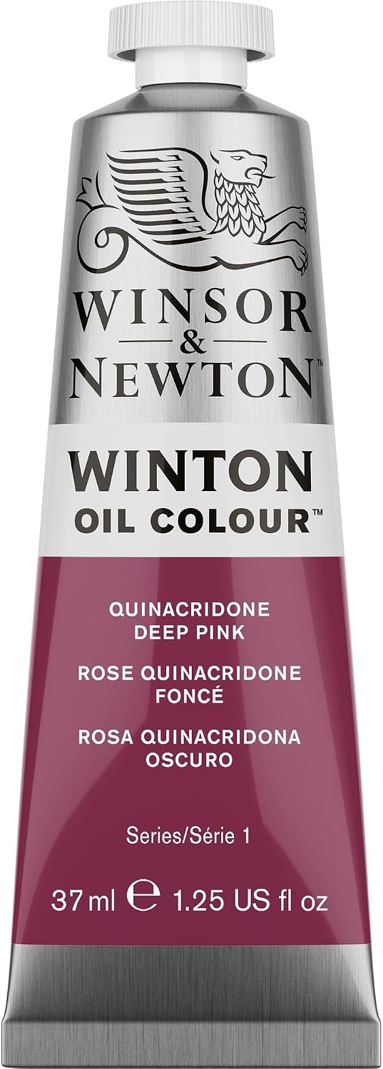 image:imageWinsor amp Newton Winton Oil Color 200ml Tube Titanium WhiteQuinacridone Deep Pink