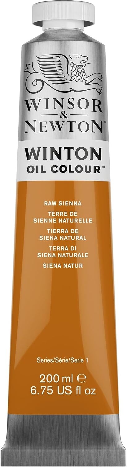image:imageWinsor amp Newton Winton Oil Color 200ml Tube Titanium WhiteRaw Sienna