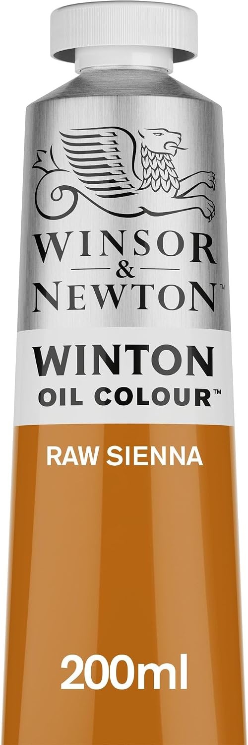 image:imageWinsor amp Newton Winton Oil Color 200ml Tube Titanium WhiteRaw Sienna