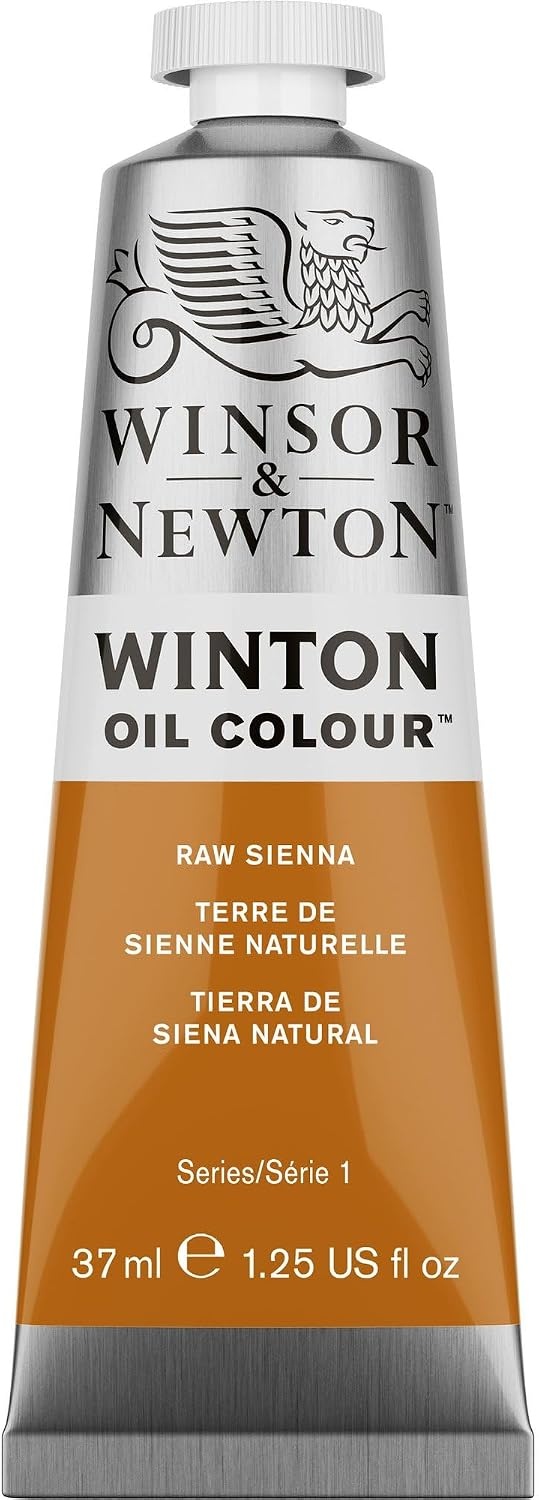 image:imageWinsor amp Newton Winton Oil Color 200ml Tube Titanium WhiteRaw Sienna