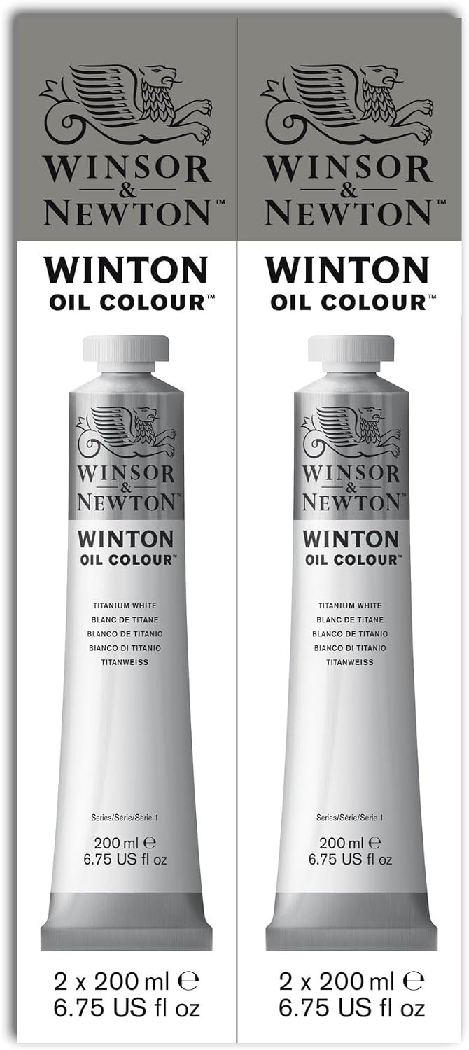 image:imageWinsor amp Newton Winton Oil Color 200ml Tube Titanium WhiteTitanium White 2 Pack