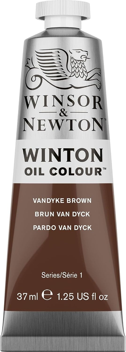 image:imageWinsor amp Newton Winton Oil Color 200ml Tube Titanium WhiteVandyke Brown