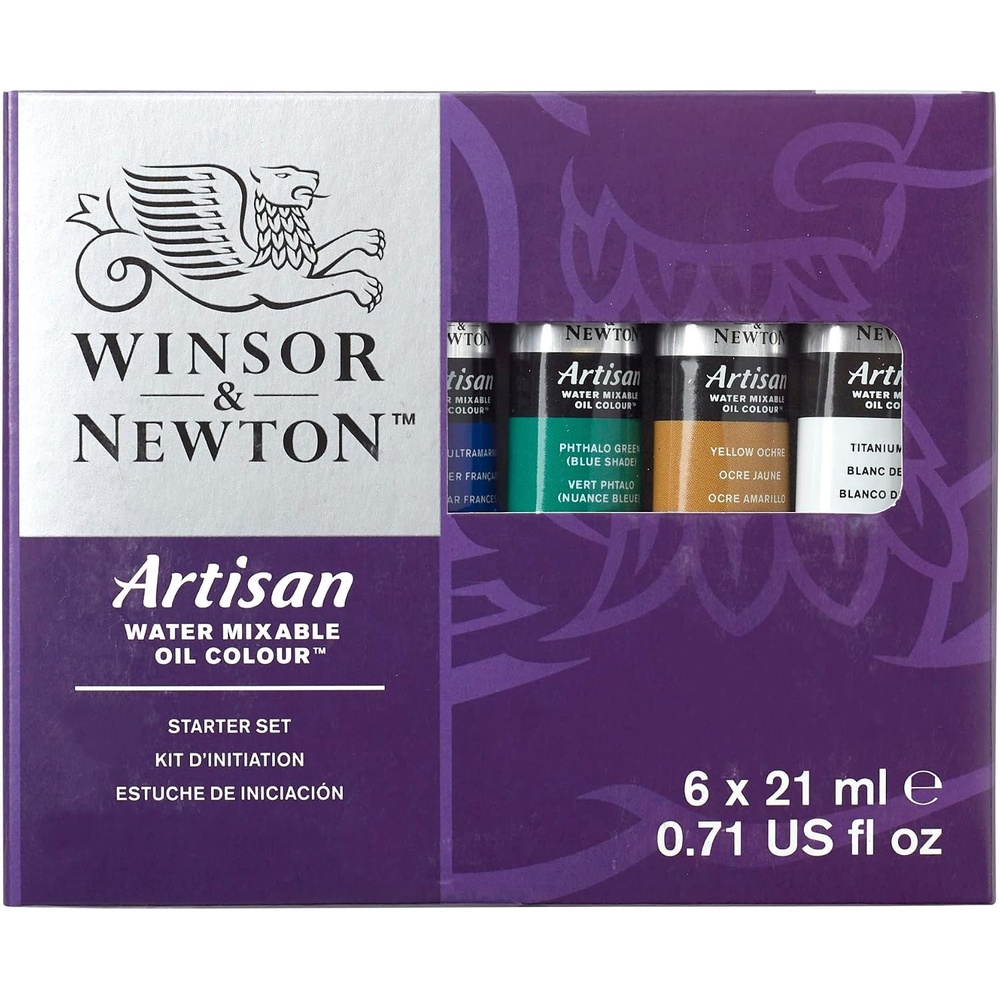 image:imageWinsor amp Newton Artisan Water Mixable Oil Paint Set 20 x 10ml TubesStarter Set 6 x 071oz