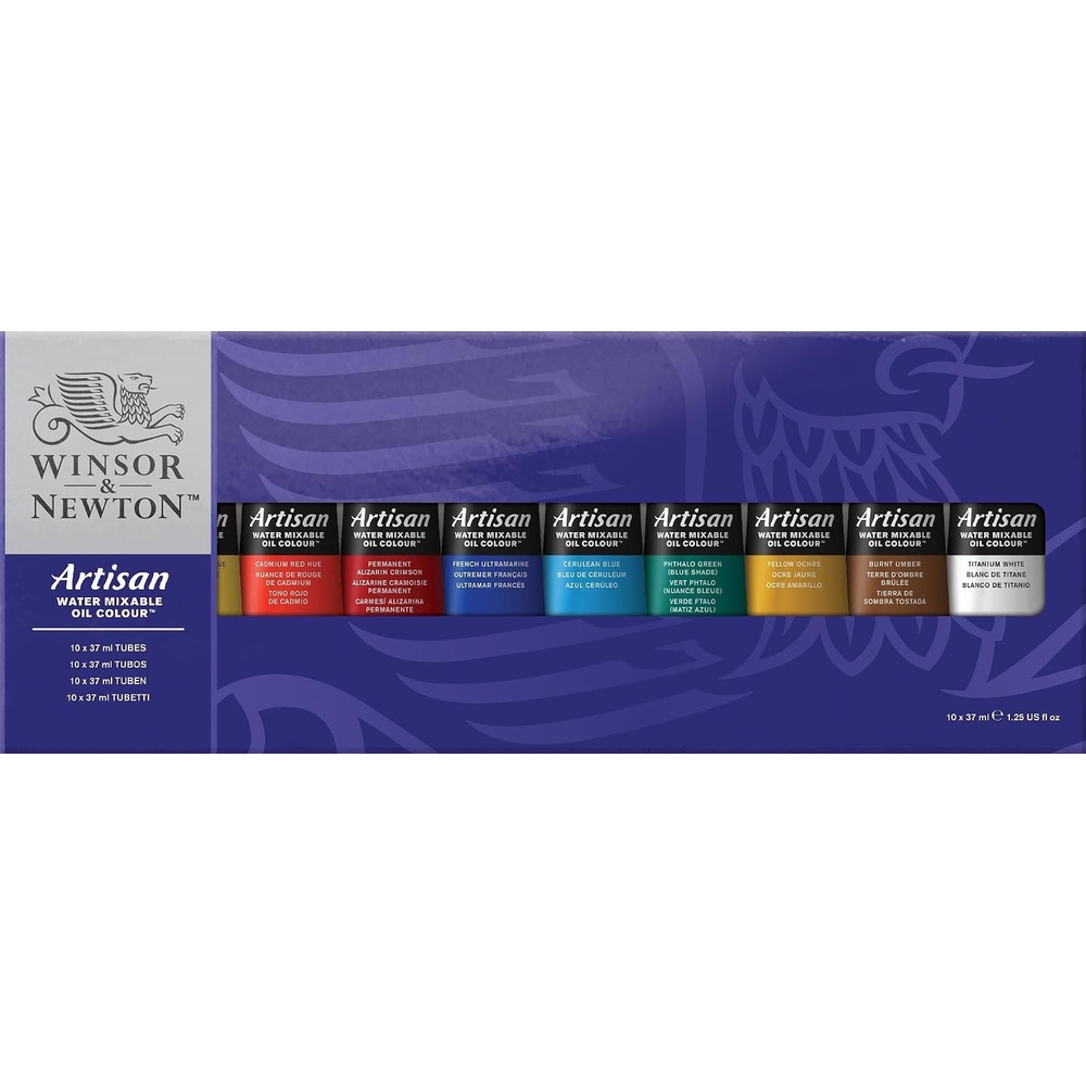 image:imageWinsor amp Newton Artisan Water Mixable Oil Paint Set 20 x 10ml TubesTube Set 10 x 125oz