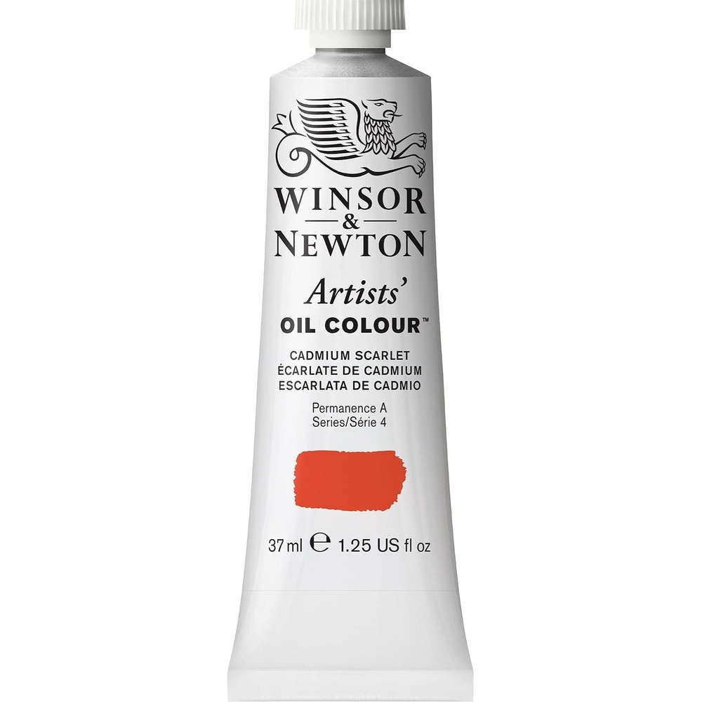 image:imageWinsor amp Newton Artists Oil Paint 37ml Tube Burnt SiennaCadmium Scarlet