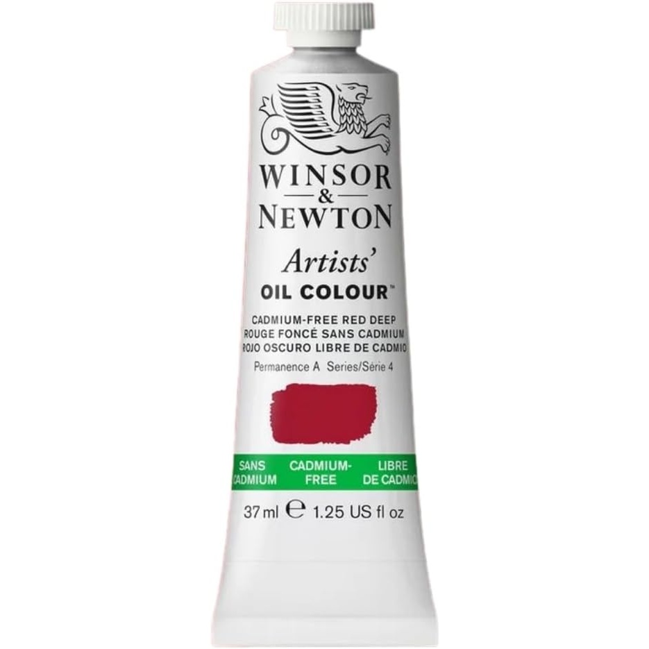 image:imageWinsor amp Newton Artists Oil Paint 37ml Tube Burnt SiennaCadmiumfree Red Deep