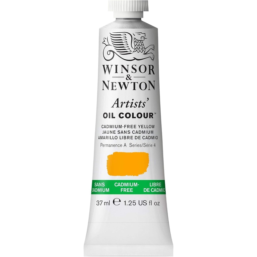 image:imageWinsor amp Newton Artists Oil Paint 37ml Tube Burnt SiennaCadmiumfree Yellow