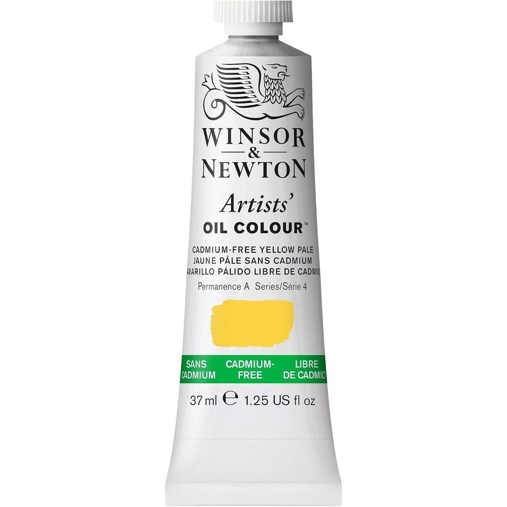 image:imageWinsor amp Newton Artists Oil Paint 37ml Tube Burnt SiennaCadmiumfree Yellow Pale